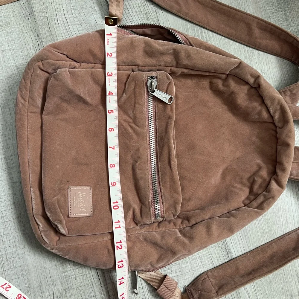 HERSCHEL Supply Co. Grove Velvet Backpack Dusty Pink